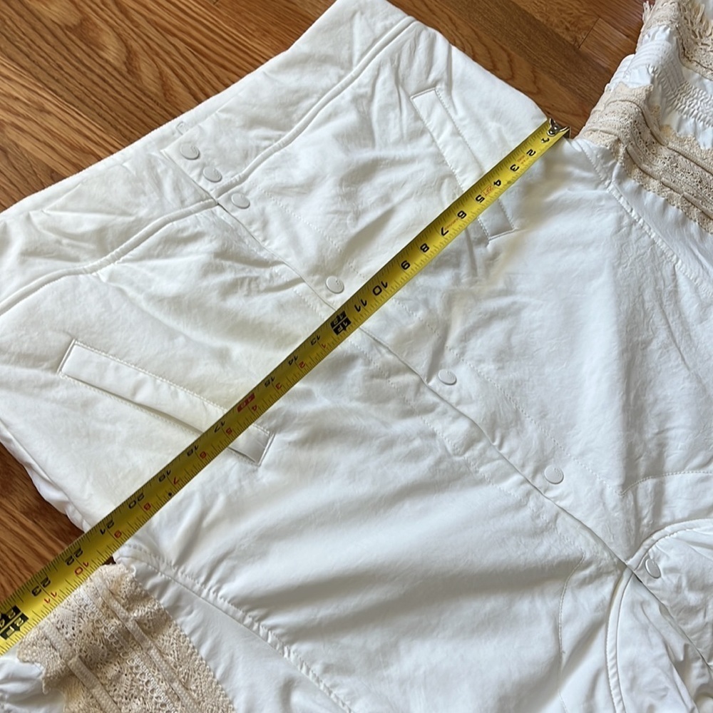 NWT Free People Solstice Bomber Size XS Color White - Picture 10 of 17